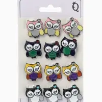 Брошь &laquo;Птица Совунья&raquo;, МИКС в чёрном металле