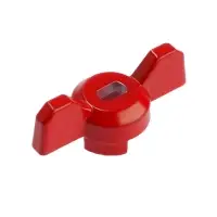 Ручка-бабочка для шарового крана ZEIN, усиленная, 1/2&laquo;-3/4&raquo;, красная