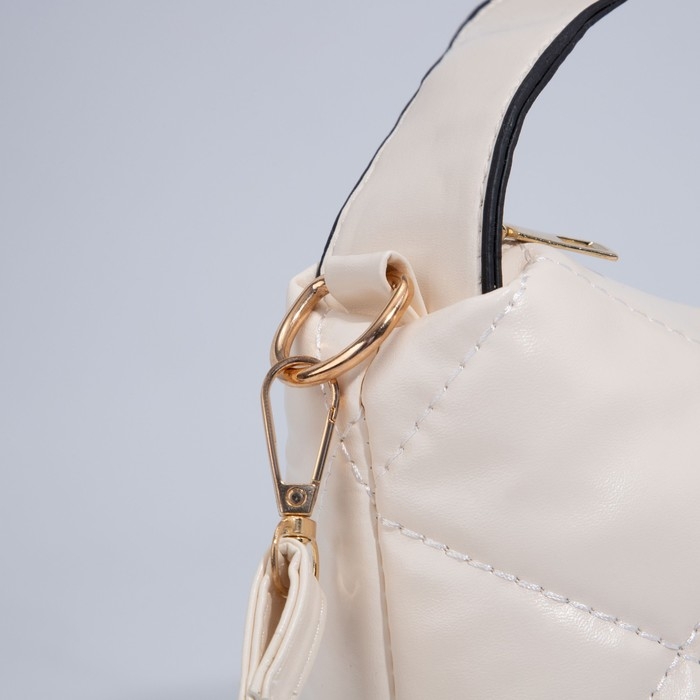 Сумка-багет на молнии, цвет бежевый Сумка-багет на молнии, цвет бежевый