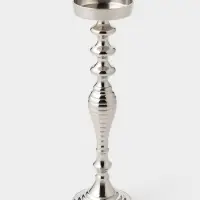 Подсвечник &laquo;Кубок&raquo;, 13&times;13&times;43 см, алюминий, серебристый