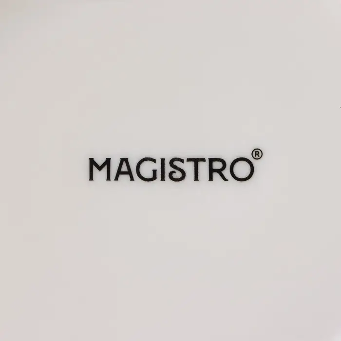 Тарелка глубокая Magistro &laquo;Церера&raquo;, 700 мл, d=18.5 см, фарфор, белая