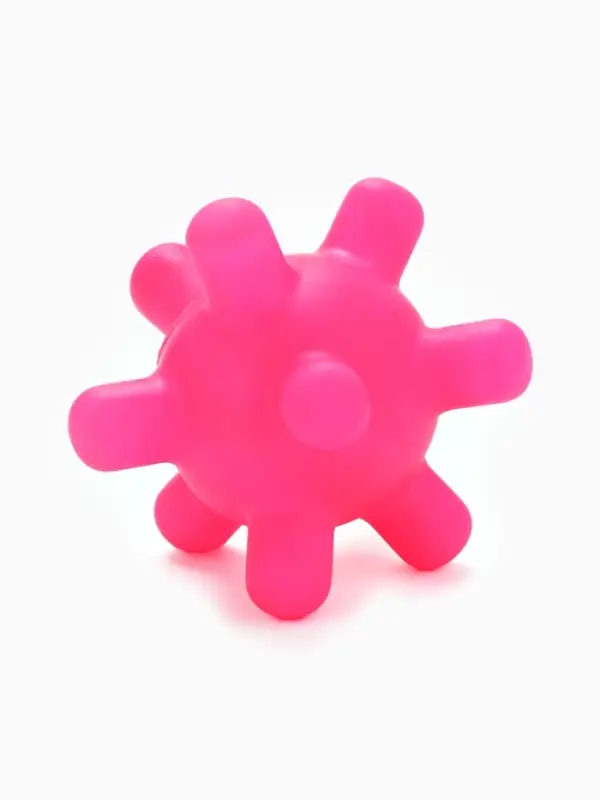 Игрушка для собак с пищалкой &laquo;Мячик, шипы&raquo;, 5 см, фуксия