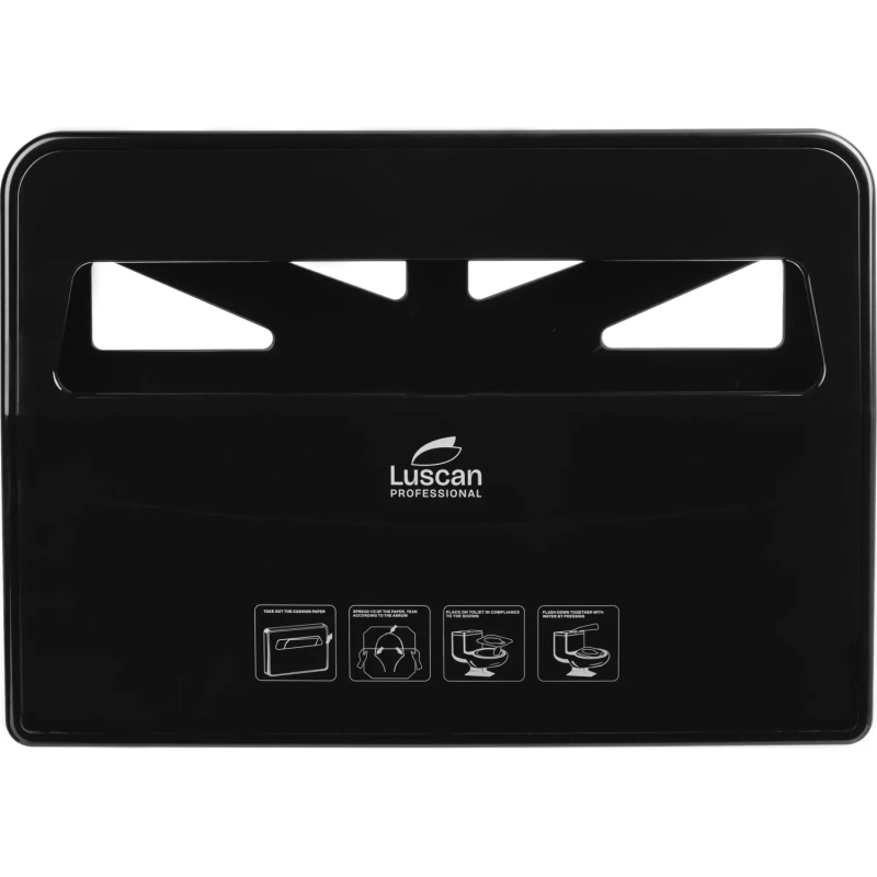 Диспенсер для покрытий на унитаз Luscan Prof Etalon черный VX781