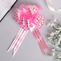 Бант - шар №3 «Золотое сечение», розовый