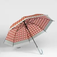 Зонт полуавтоматический &laquo;Горох&raquo;, 8 спиц, R=47/54 см, d=94 см, МИКС