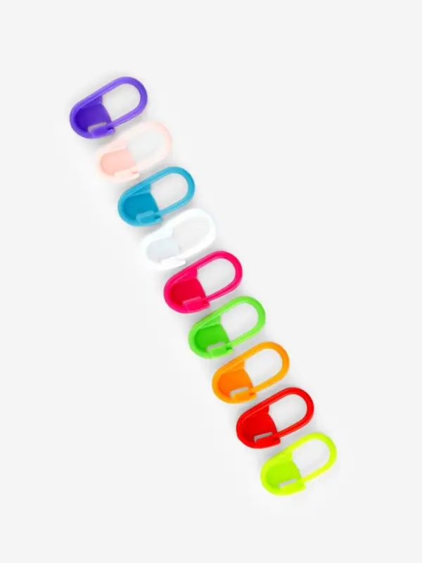 Набор маркеров для петель, 2 см, 120 шт., в контейнере, 12.7&times;6.5&times;2.1 см, разноцветный