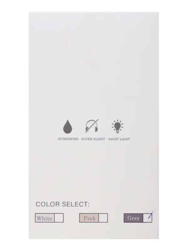 Увлажнитель воздуха Luazon HM-1, ультразвуковой, 260 мл, 2 Вт, портативный, серый