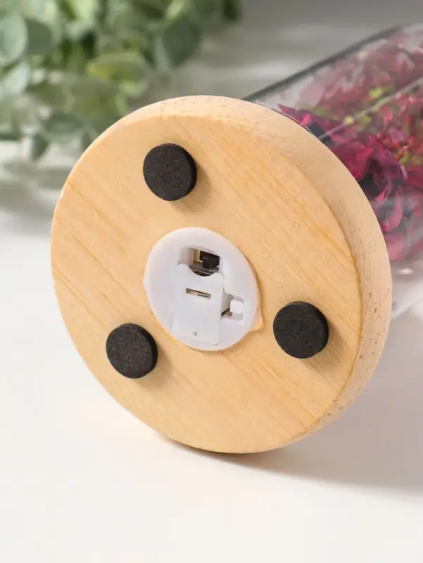 Фигурка световая колба RISALUX &laquo;Роза&raquo;, LED - ночник, 3&times;АG10, красный, 9.5&times;9.5&times;19.5 см