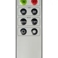 Светодиодные &laquo;Свечи на прищепках золотистые&raquo; 9 см, набор 10 шт., 10 LED, от батареек АААх10, пульт, свечение тёплое белое