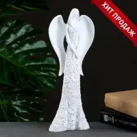 Фигура полистоун &laquo;Ангел&raquo;, белый, 5.5&times;13&times;33 см