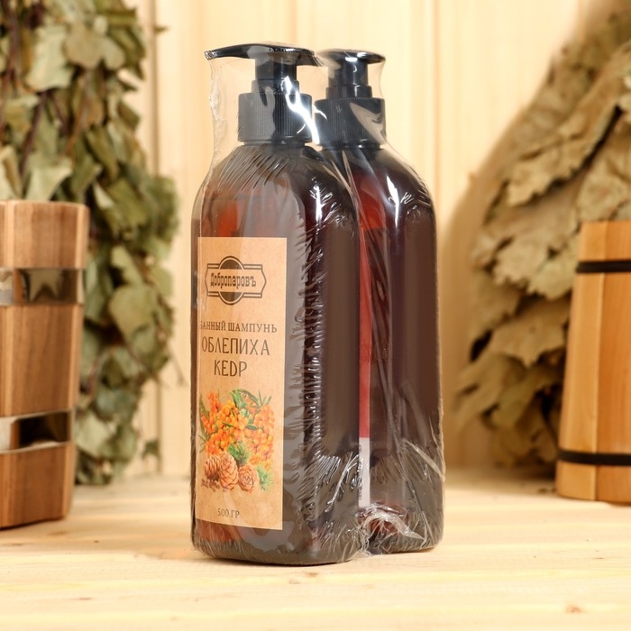 Набор гель для душа Набор гель для душа "Облепиха" и шампунь "Облепиха-Кедр" 500 мл