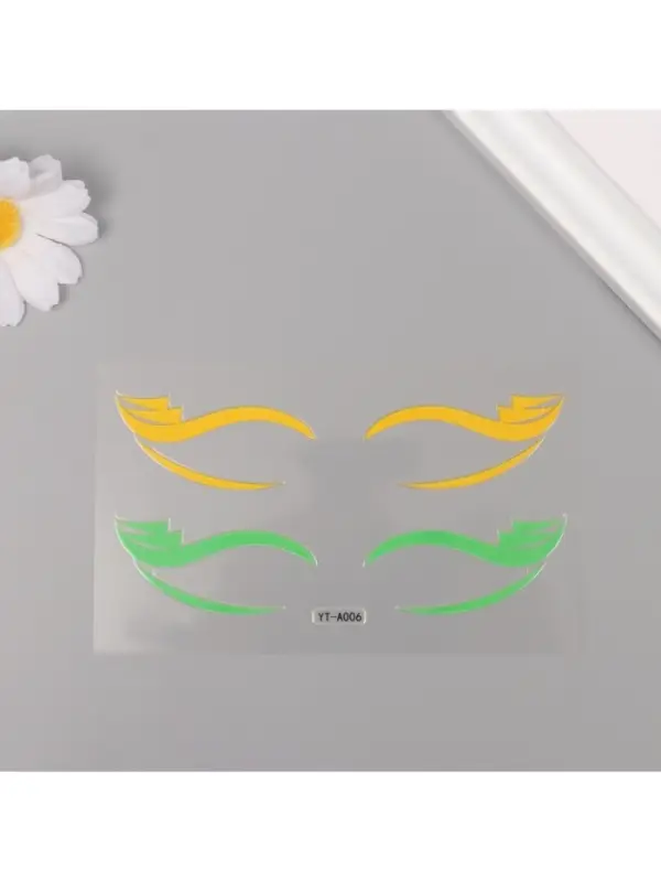 Наклейка на лицо &laquo;Стрелки для глаз. Паруса&raquo;, 13&times;13.5 см