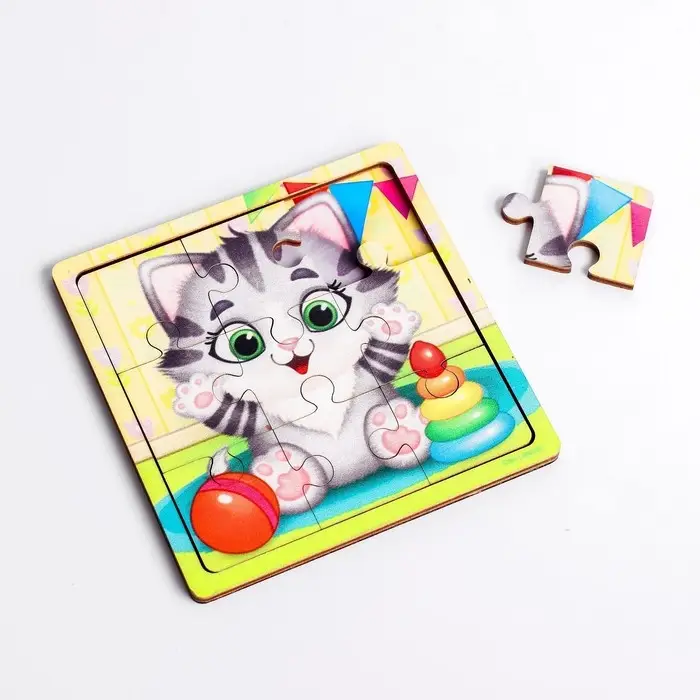 Пазл &laquo;Котёнок&raquo;, 9 деталей