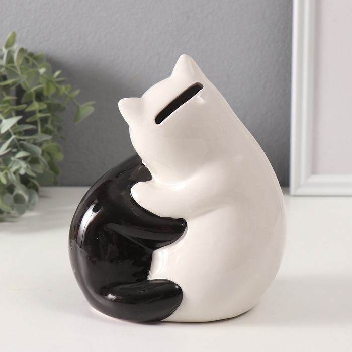 Копилка керамика Копилка керамика "Кошачьи объятия" 9,2х13,4х15,6 см