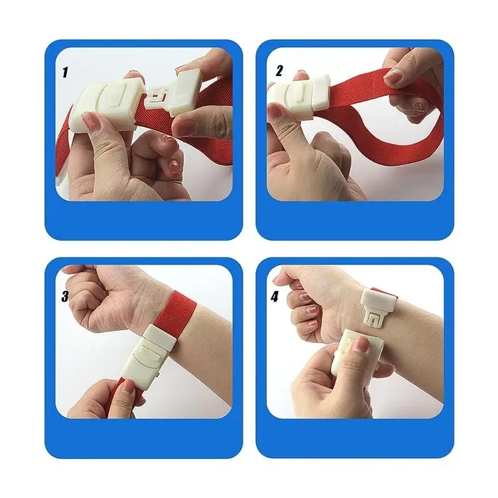 Жгут текстильный, 40×2.5 см, зеленый Жгут текстильный, 40×2.5 см, зеленый