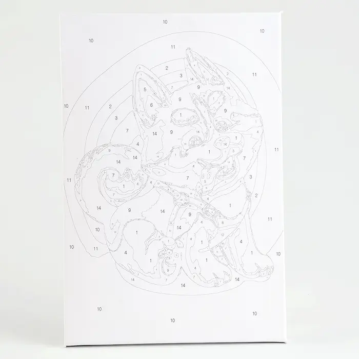 Картина по номерам на холсте с подрамником &laquo;Щенок хаски&raquo;, 30&times;20 см