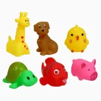 Резиновые игрушки для ванны Крошка Я &laquo;Малыши&raquo;, с пищалкой, в наборе 6 шт.