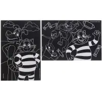 Гравюра детская, 2 штуки, со стекой, Простоквашино Гравюра детская, 2 штуки, со стекой, Простоквашино