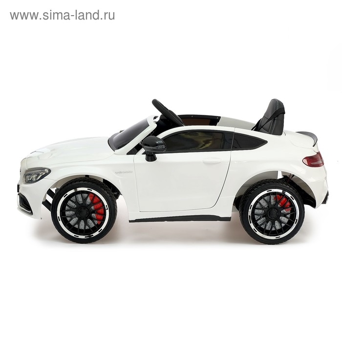 Электромобиль MERCEDES-BENZ C63 S AMG, EVA колёса, цвет белый Электромобиль MERCEDES-BENZ C63 S AMG, EVA колёса, цвет белый