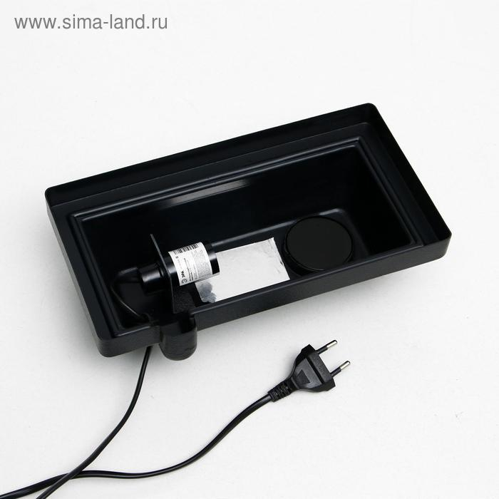 Аквариум Прямоугольный Аквариум Прямоугольный "Колонна Ширма" 10 литров, 25 х 13 х 31 см, чёрный