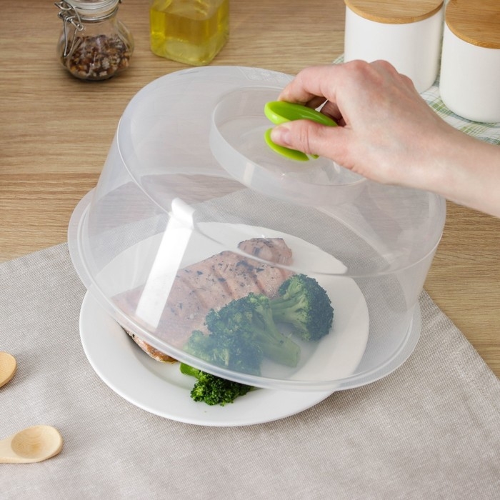 Крышка для СВЧ, d=25 см, цвет микс Крышка для СВЧ, d=25 см, цвет микс