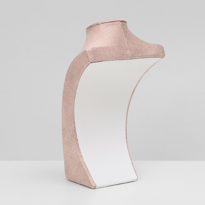 Бюст для украшений, 14,5×24,5×9, h=24,5 см, цвет розовый Бюст для украшений, 14,5×24,5×9, h=24,5 см, цвет розовый