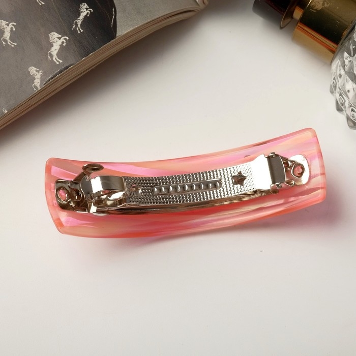 Заколка-автомат для волос Заколка-автомат для волос "Ванда" переливы полосы, 9 см, микс