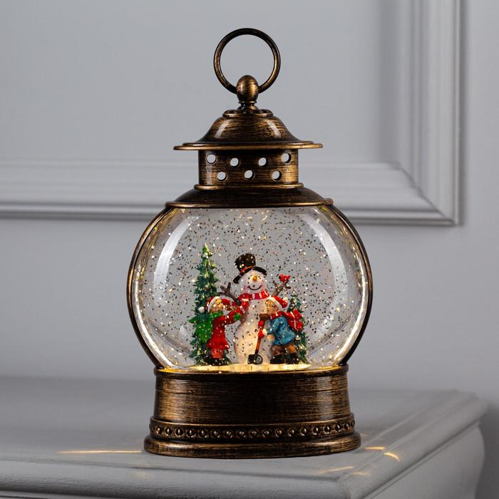 Светодиодная фигура «Дети и снеговик» 8 × 25 × 4 см, пластик, батарейки ААх3 (не в комплекте), свечение тёплое белое Светодиодная фигура «Дети и снеговик» 8 × 25 × 4 см, пластик, батарейки ААх3 (не в комплекте), свечение тёплое белое