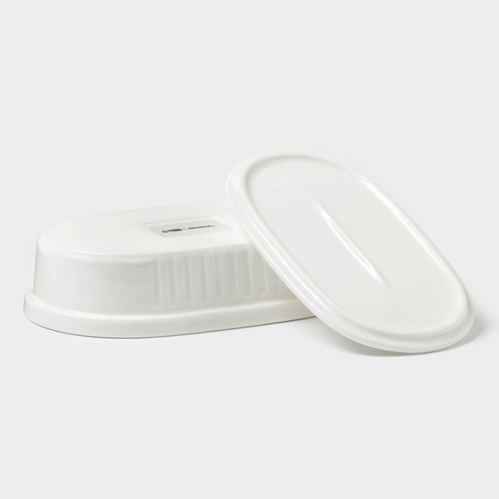 Паштетница Magistro, 17,5×11×4 см, с крышкой, фарфор, белая Паштетница Magistro, 17,5×11×4 см, с крышкой, фарфор, белая