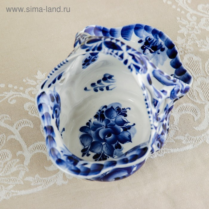 Конфетница «Весна», 21×13×18 см, гжель