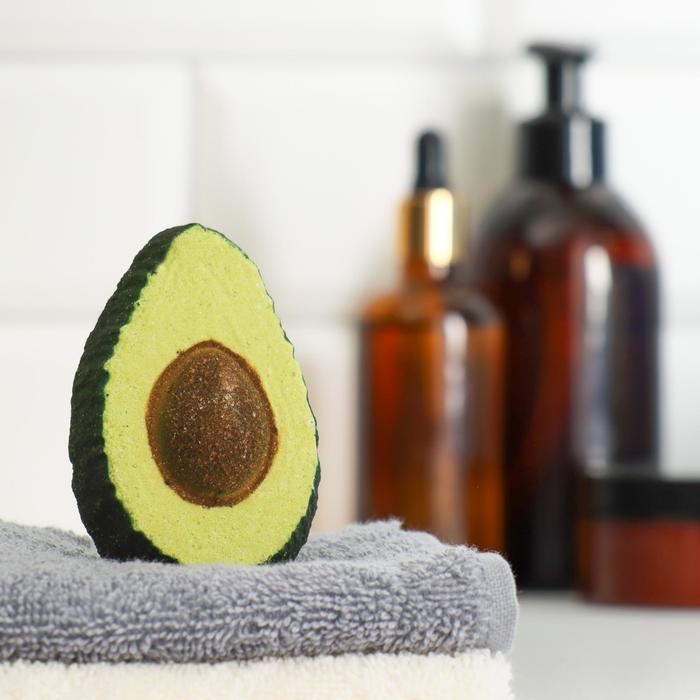 Бомбочка для ванны  Бомбочка для ванны "Авокадо", клубника, 90 гр "Добропаровъ"