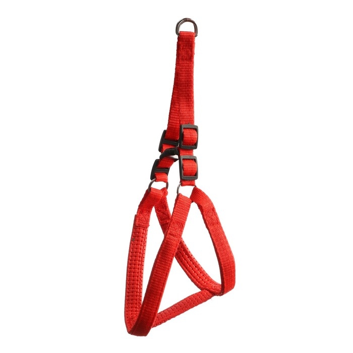 Шлейка Шлейка "Комфорт" комбинированная, 1,5 см, ОШ 36-50 см, ОГ 40-55 см, красная