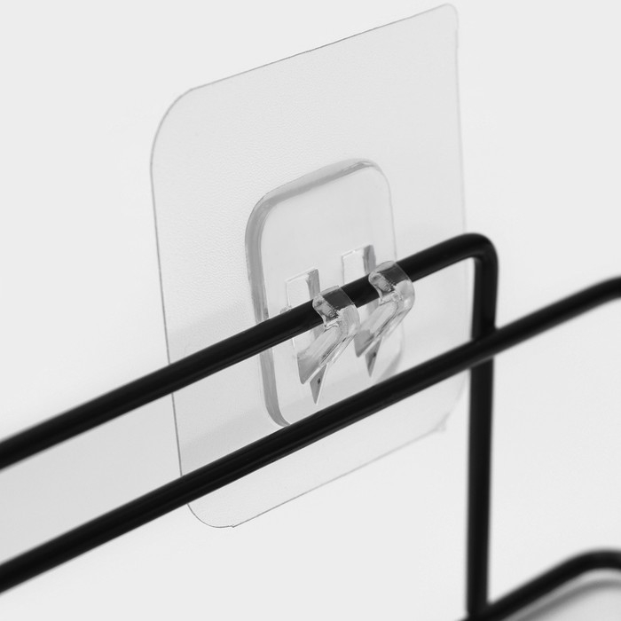 Полка угловая, 30×22,5×5,5 см, цвет чёрный Полка угловая, 30×22,5×5,5 см, цвет чёрный