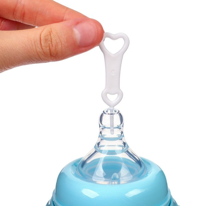 Бутылочка для кормления, ШГ Ø50мм,300 мл, +6мес., цвет голубой Бутылочка для кормления, ШГ Ø50мм,300 мл, +6мес., цвет голубой