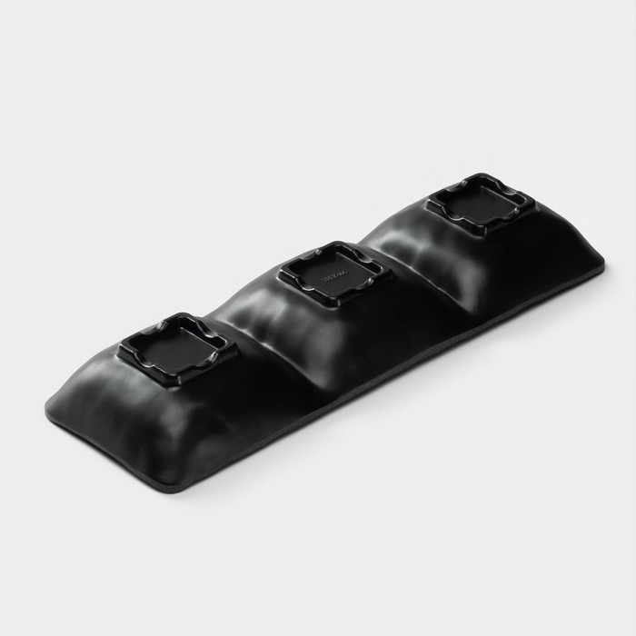 Менажница «Чёрный Восток», 26,4×8,6×3,3 см, цвет чёрный Менажница «Чёрный Восток», 26,4×8,6×3,3 см, цвет чёрный