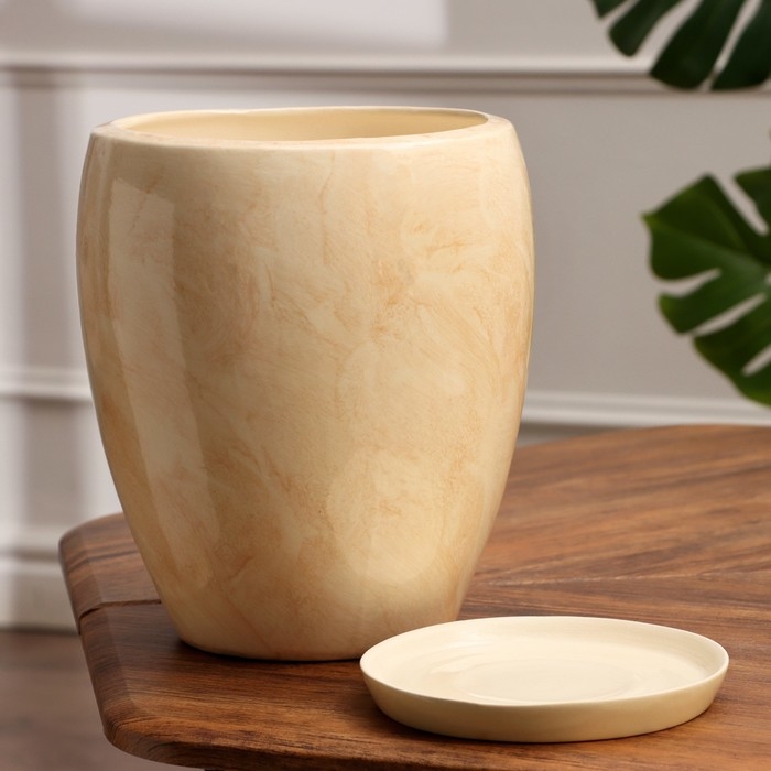 Набор горшков 3 шт. Набор горшков 3 шт. "Весна" бежевые 15 л/ 5,5 л/ 1,5 л