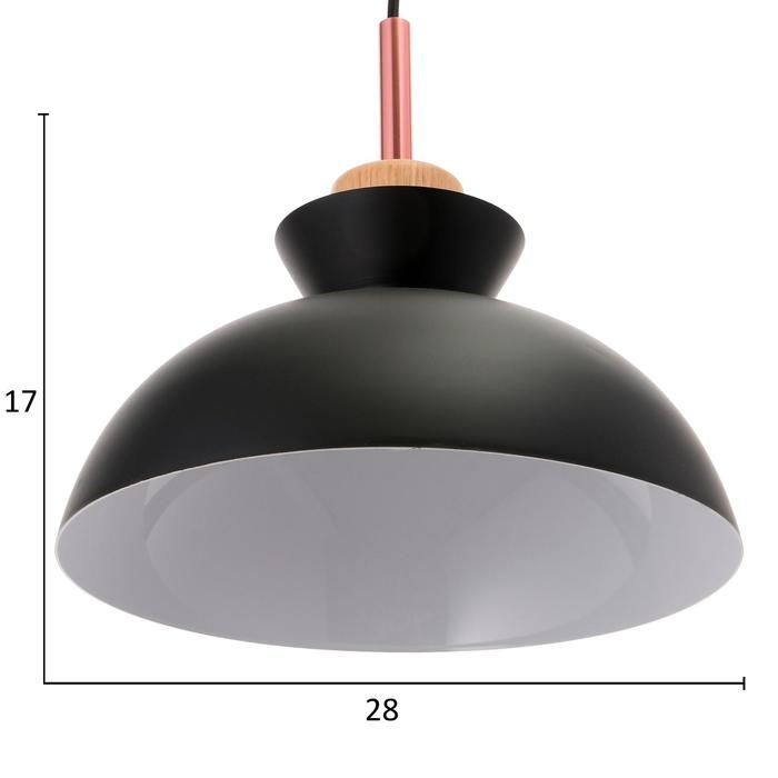 Светильник BayerLux "Вармо" 1х60Вт Е27 черный 28х28х24 см.