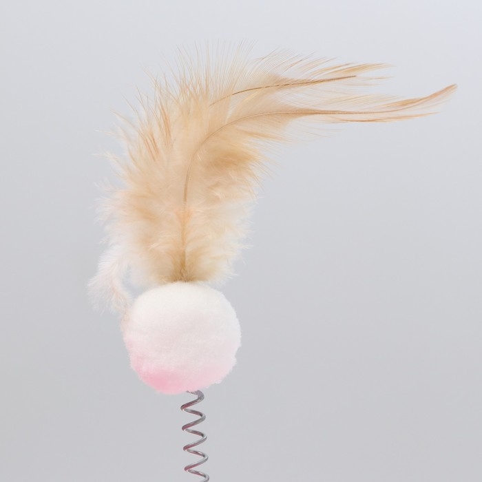 Дразнилка на основании  Дразнилка на основании "Праздничная", 15 см, коричневая/белая/розовая