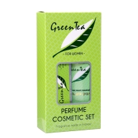 Подарочный набор косметики женский Green Tea: гель для душа, 250 мл + парфюмерная вода, 33 мл