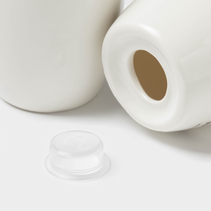 Набор для специй Magistro OliveQueen, солонка, перечница, фарфор, белый Набор для специй Magistro OliveQueen, солонка, перечница, фарфор, белый