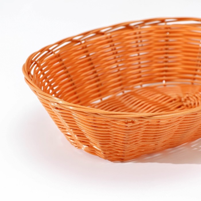 Корзинка для подачи Доляна «Капучино», 25×18×6,5 см, цвет коричневый Корзинка для подачи Доляна «Капучино», 25×18×6,5 см, цвет коричневый