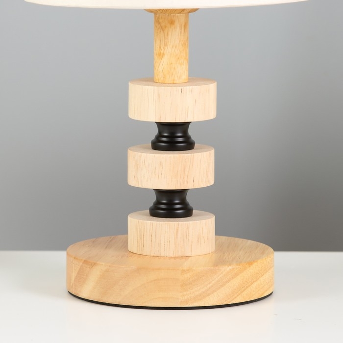 Настольная лампа Настольная лампа "Араз" E27 40Вт светлое дерево 16х16х36 см RISALUX