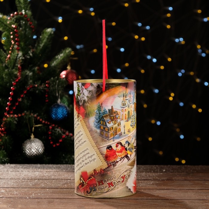 Новый год. Подарочная коробка, тубус «Добрые пожелания» 120 х 220 мм (200 мм внутр. высота). Новый год. Подарочная коробка, тубус «Добрые пожелания» 120 х 220 мм (200 мм внутр. высота).