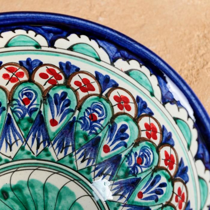 Коса Риштанская Керамика  Коса Риштанская Керамика "Узоры", 18 см, большая, микс