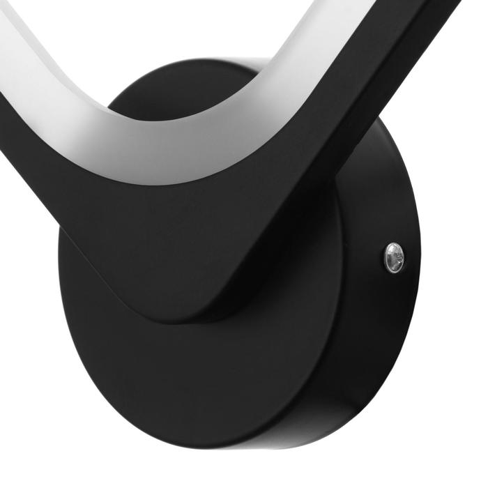 Бра "Ромб" 15Вт LED 4000К черный 22х7,5х26,5 см