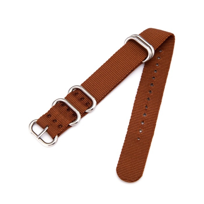 Ремешок для часов Ремешок для часов "Соломон", 20 мм, l-27 см, коричневый