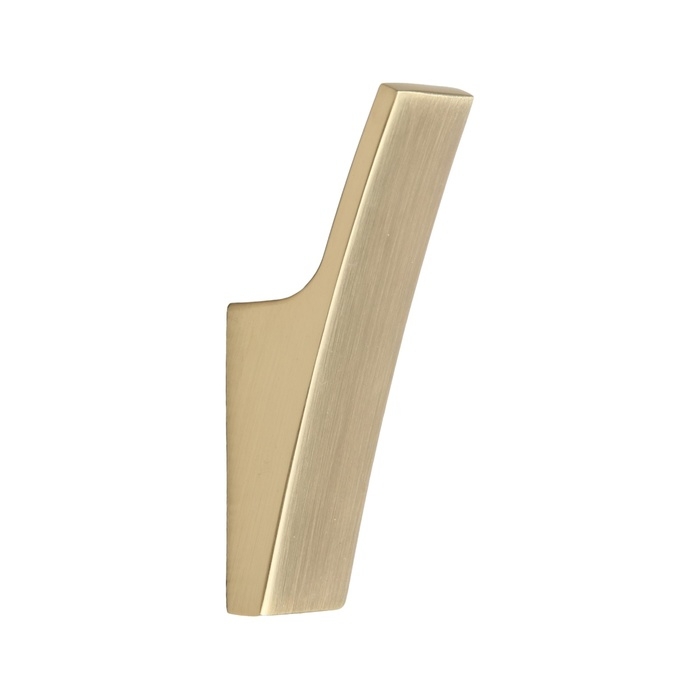 Крючок мебельный CAPPIO ASPHODEL, однорожковый, цвет сатиновое золото Крючок мебельный CAPPIO ASPHODEL, однорожковый, цвет сатиновое золото