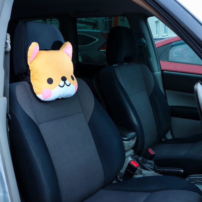 Подушка на подголовник МАТЕХ CUTIE LINE, 30 х 25 х 10 см, коричневый, белый Подушка на подголовник МАТЕХ CUTIE LINE, 30 х 25 х 10 см, коричневый, белый