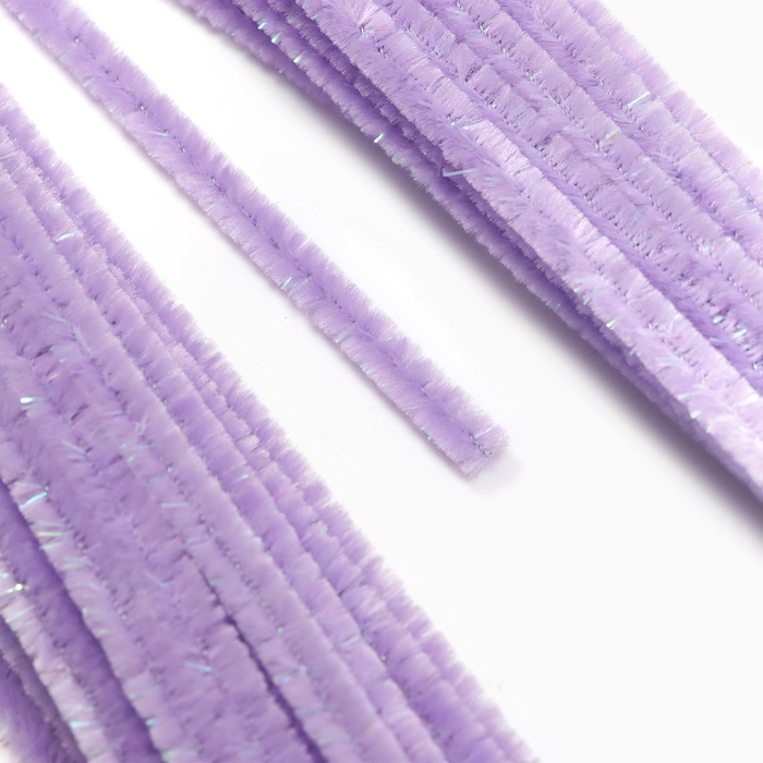 Проволока синельная набор 50 шт., фиолетового цвета, 30 см Проволока синельная набор 50 шт., фиолетового цвета, 30 см