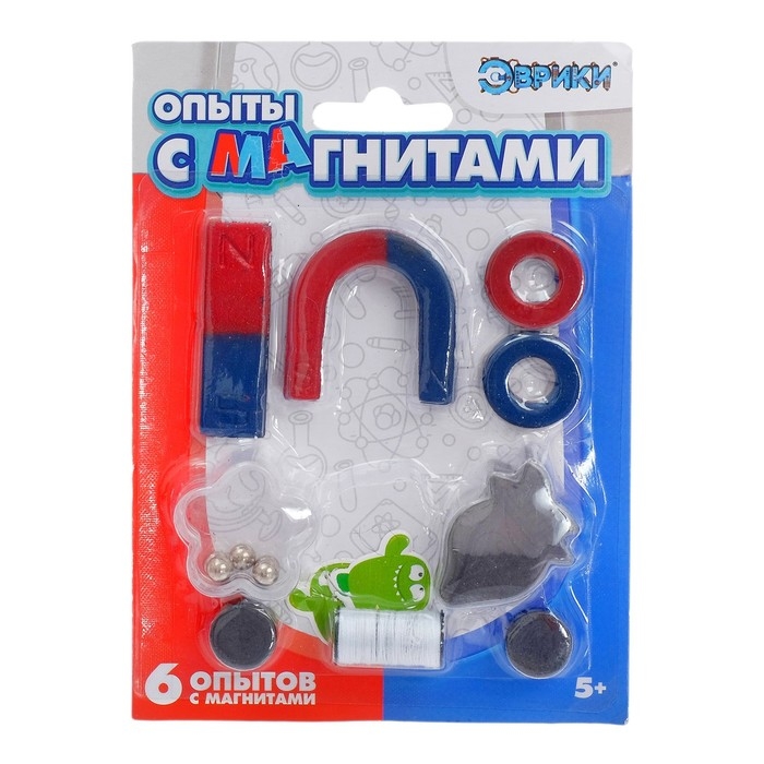 Набор для опытов «Опыты с магнитами», 6 опытов Набор для опытов «Опыты с магнитами», 6 опытов